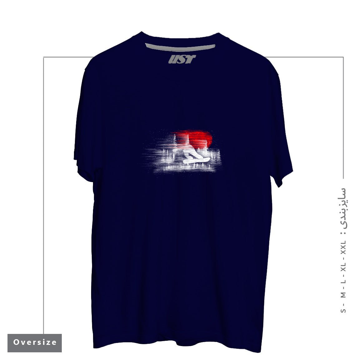 تیشرت اورسایز طرح MY SNOWBOARD ART