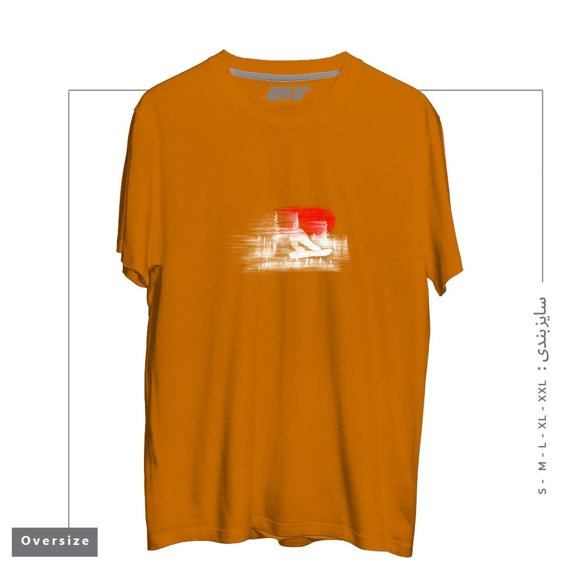 طرح MY SNOWBOARD ART تیشرت اورسایزرنگ پرتغالی