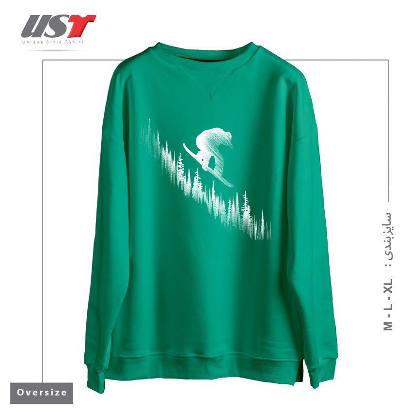 سوییشرت اورسایز طرح MY SNOWBOARD ART2