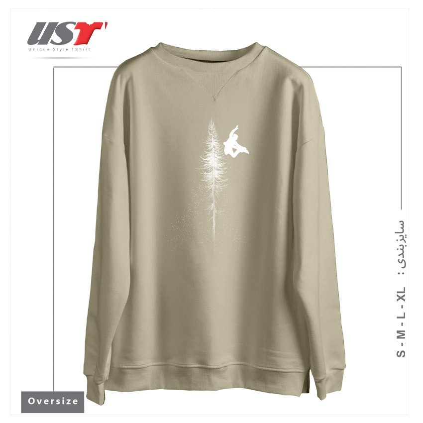 سوییشرت اورسایز طرح MY SNOWBOARD ART7865