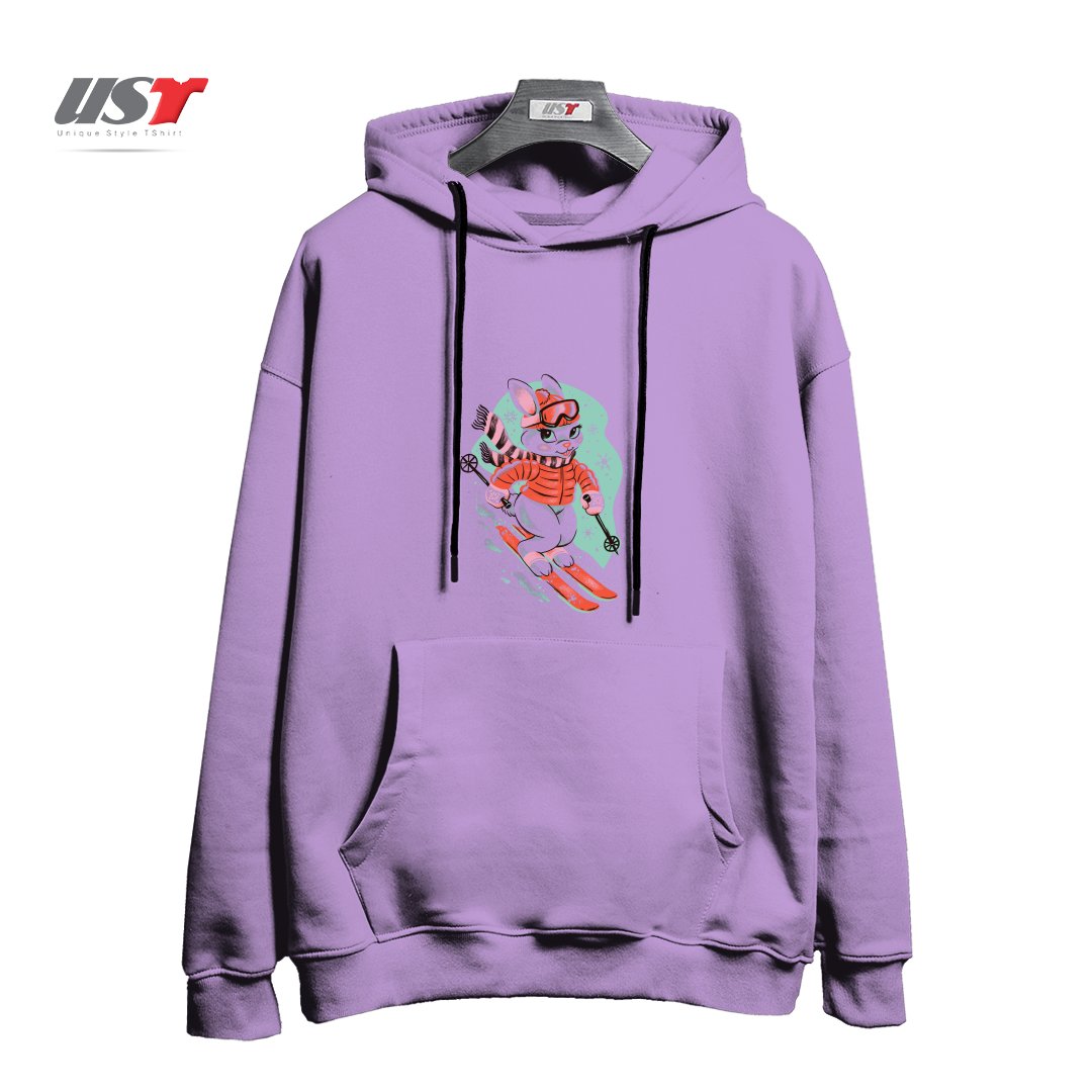 طرح SKI BUNNY هودی اورسایزرنگ یاسی