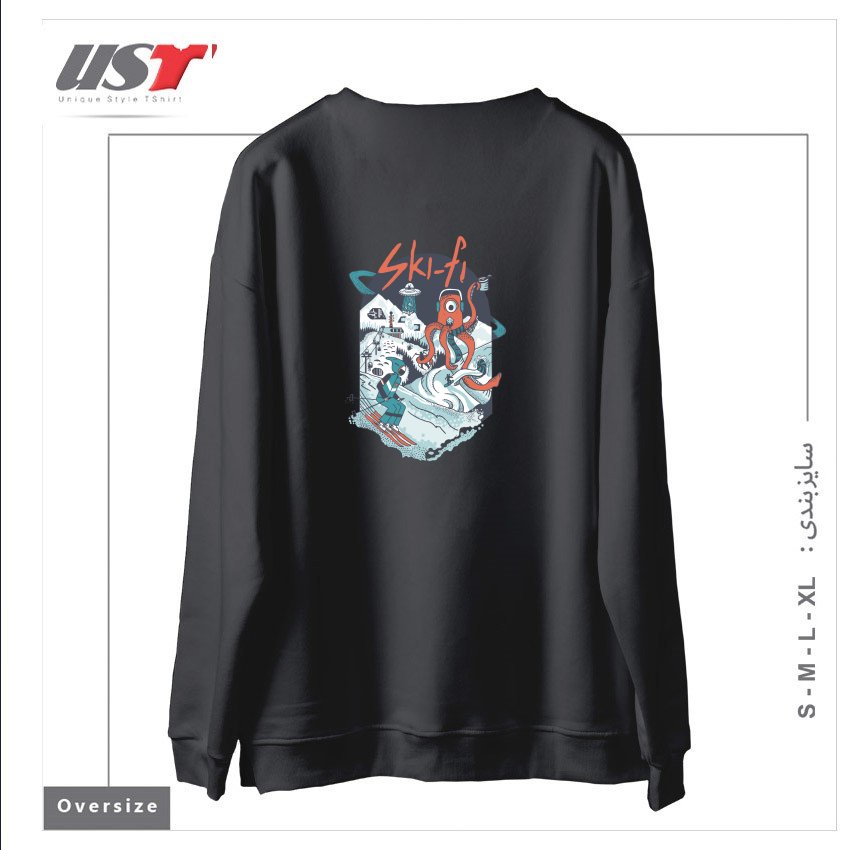 طرح SKI FI سوییشرت اورسایزرنگ دودی