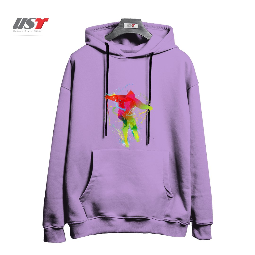 هودی اورسایز طرح SKIING