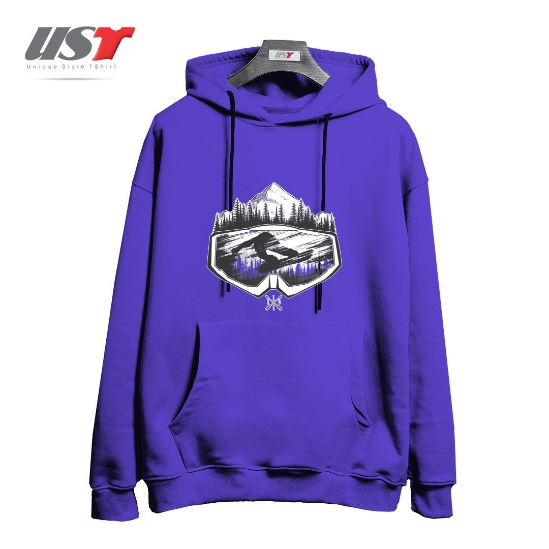 هودی اورسایز طرح SNOW AND WINTER ART