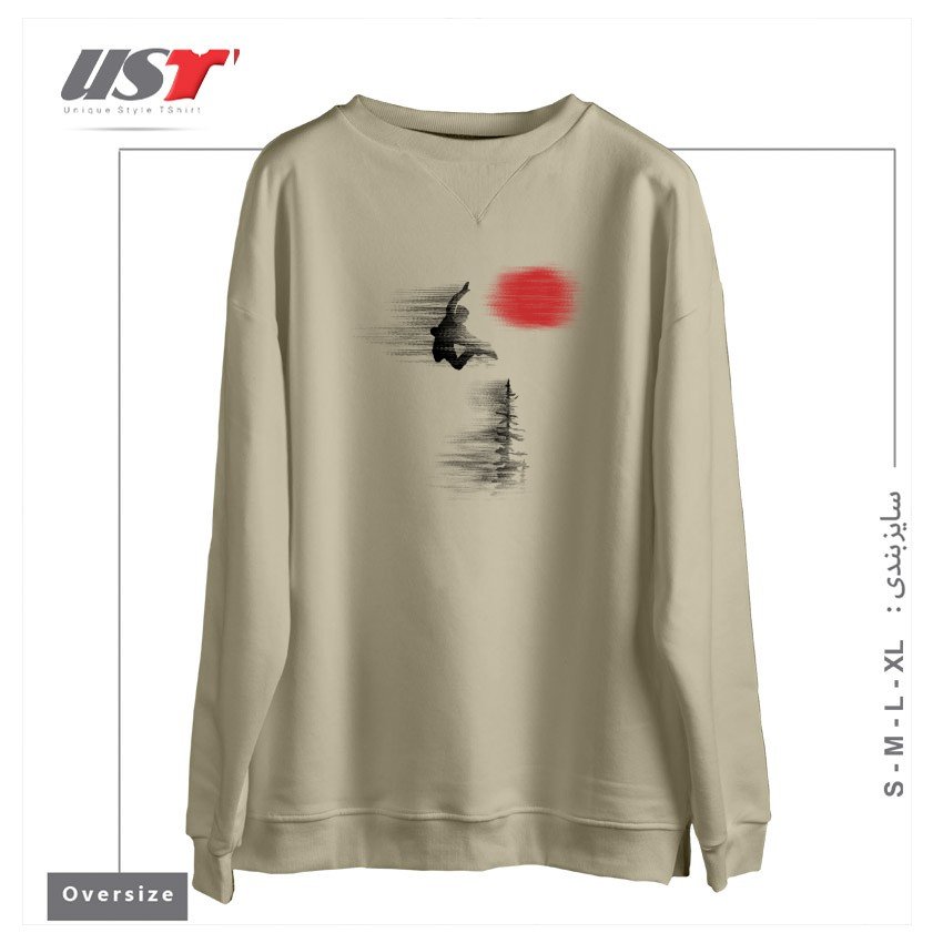 سوییشرت اورسایز طرح SNOW AND WINTER ART85