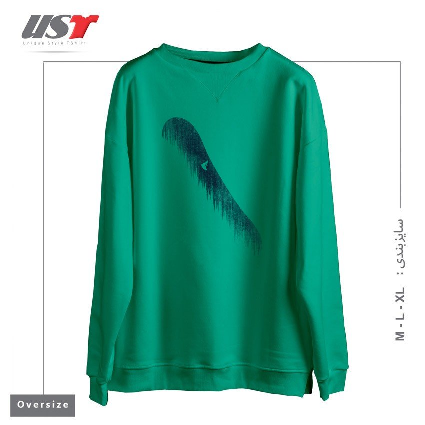 سوییشرت اورسایز طرح SNOWBOARD ART47