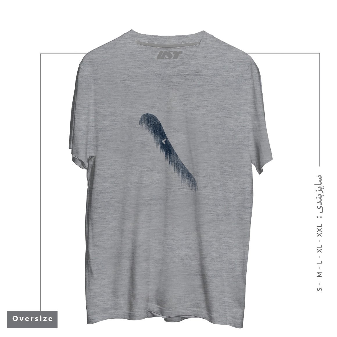 تیشرت اورسایز طرح SNOWBOARD ART47