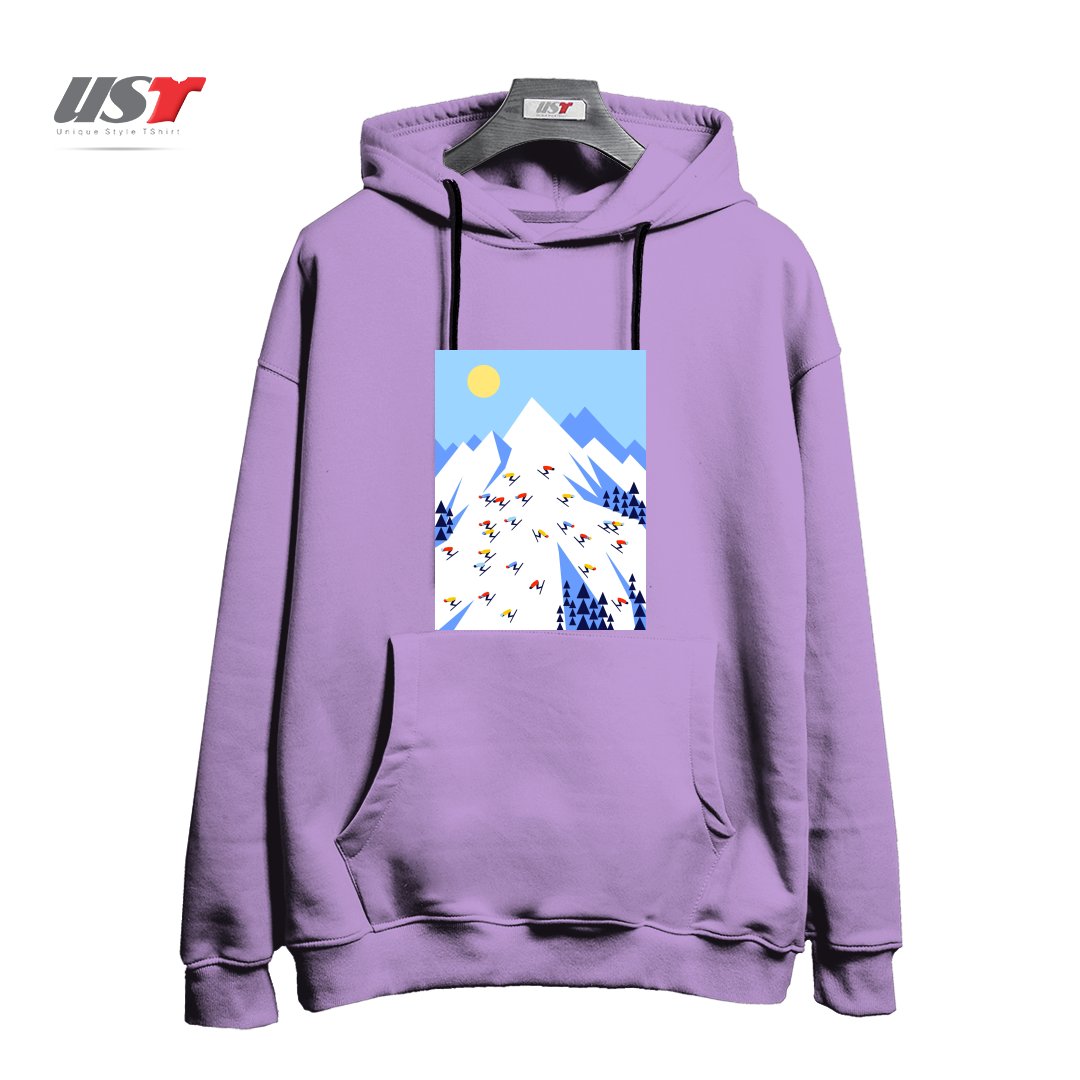 طرح THE MOUNTAINS. PERFECT DAY! هودی اورسایزرنگ یاسی