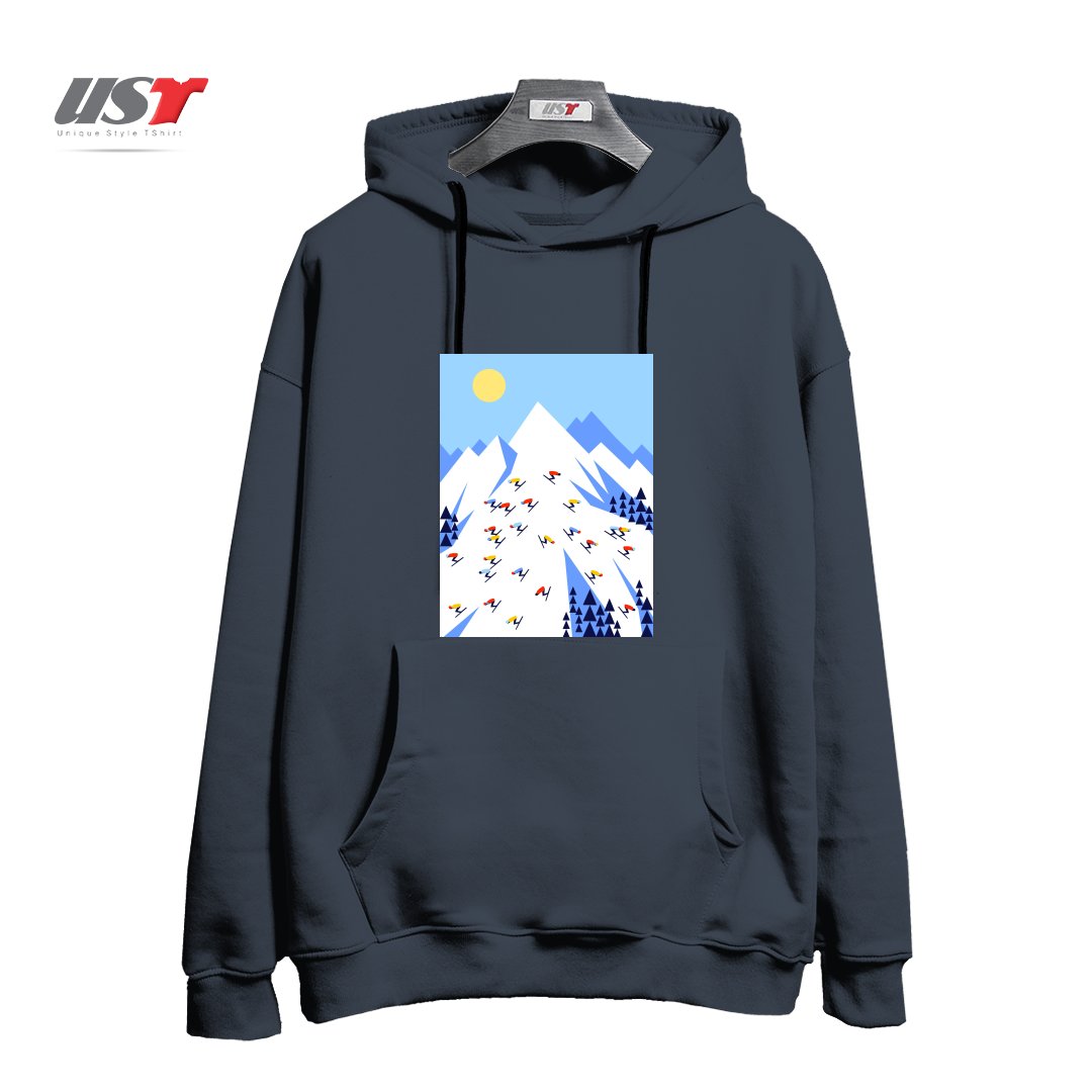 طرح THE MOUNTAINS. PERFECT DAY! هودی اورسایزرنگ دودی