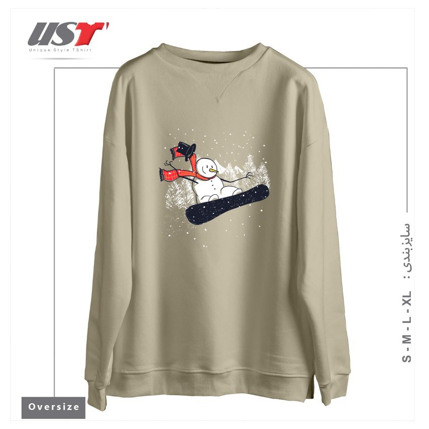 سوییشرت اورسایز طرح WINTER'S COMING
