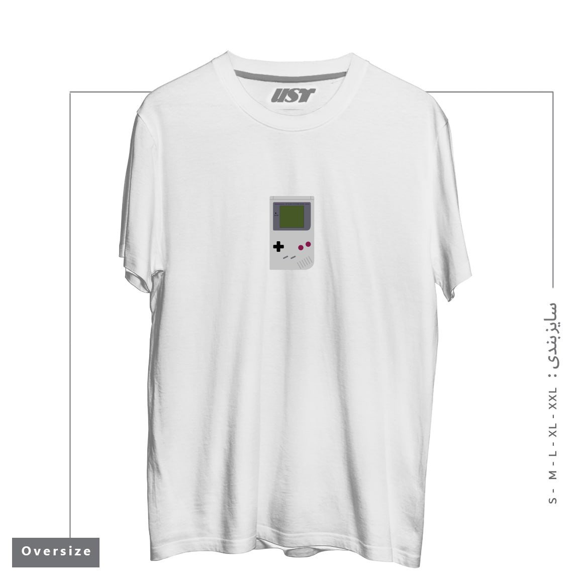 تیشرت اورسایز طرح GAMEBOY