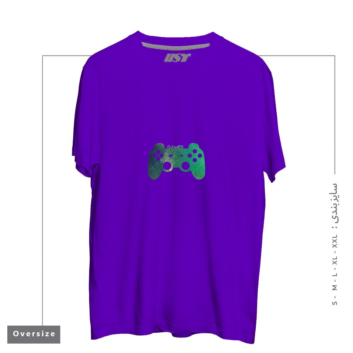 تیشرت اورسایز طرح GAMER TEE