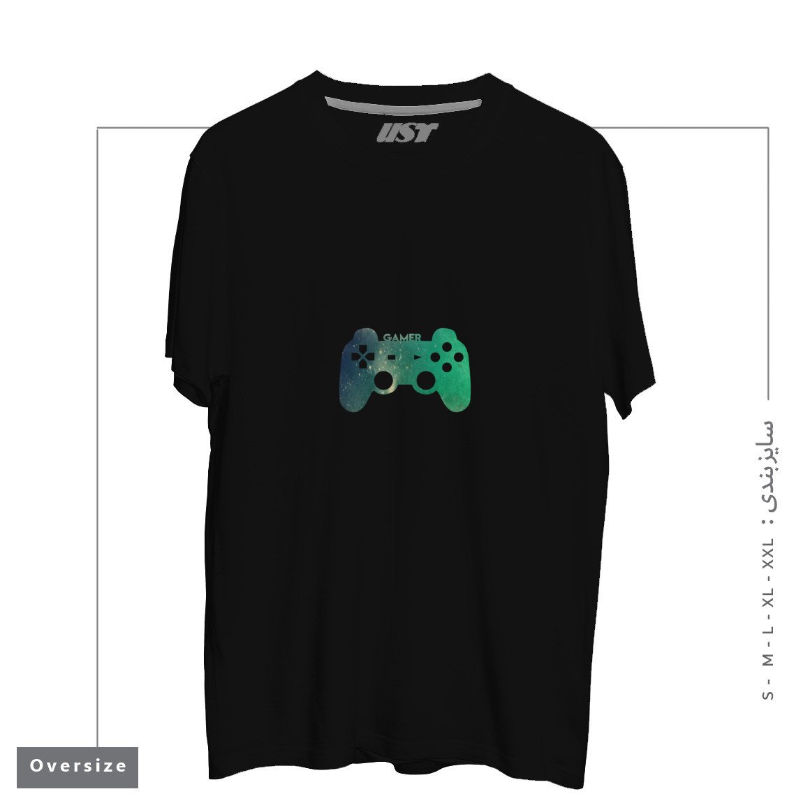 تیشرت اورسایز طرح GAMER TEE