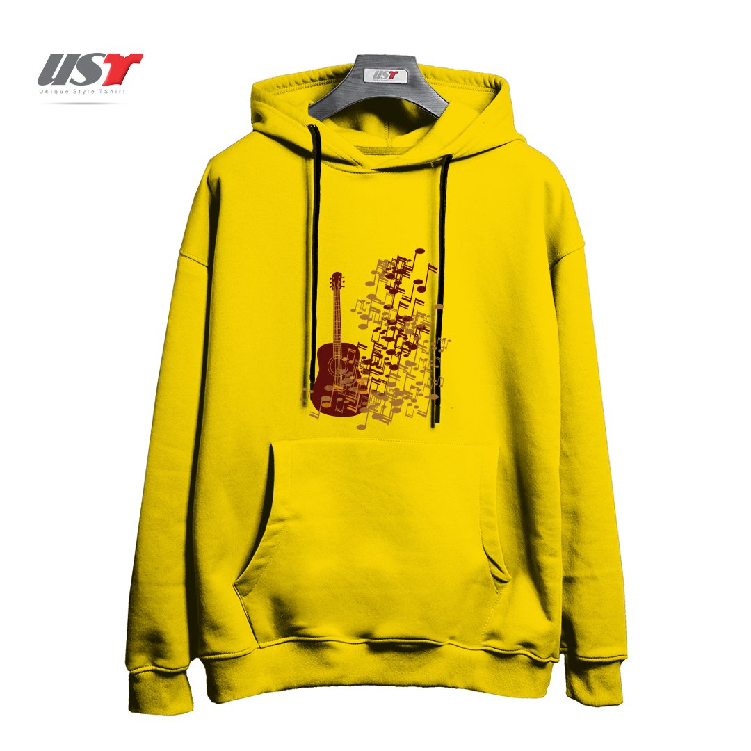 هودی اورسایز طرح GUITAR WITH MUSIC NODE