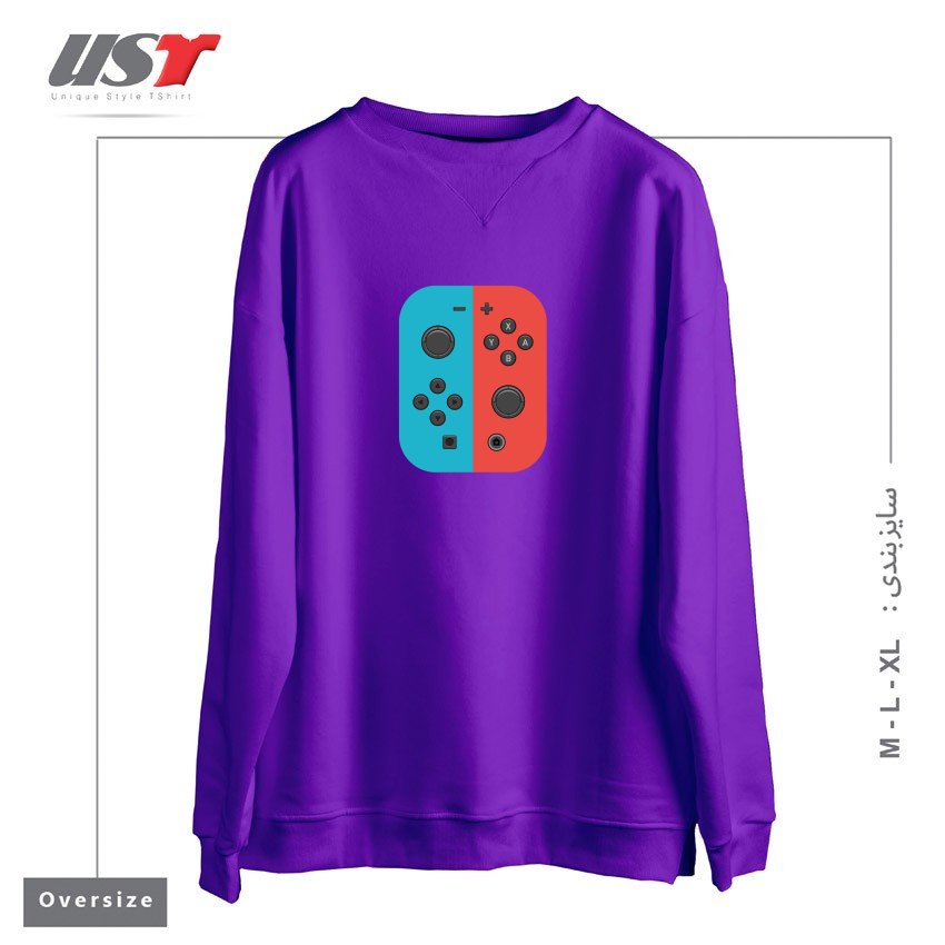 سوییشرت اورسایز طرح JOY JOY