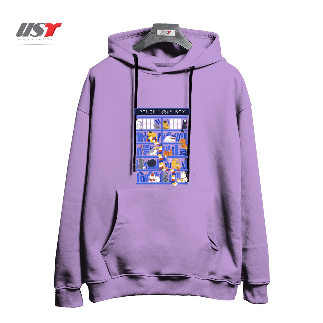 طرح LIBRARY BOX WHO هودی اورسایزرنگ یاسی