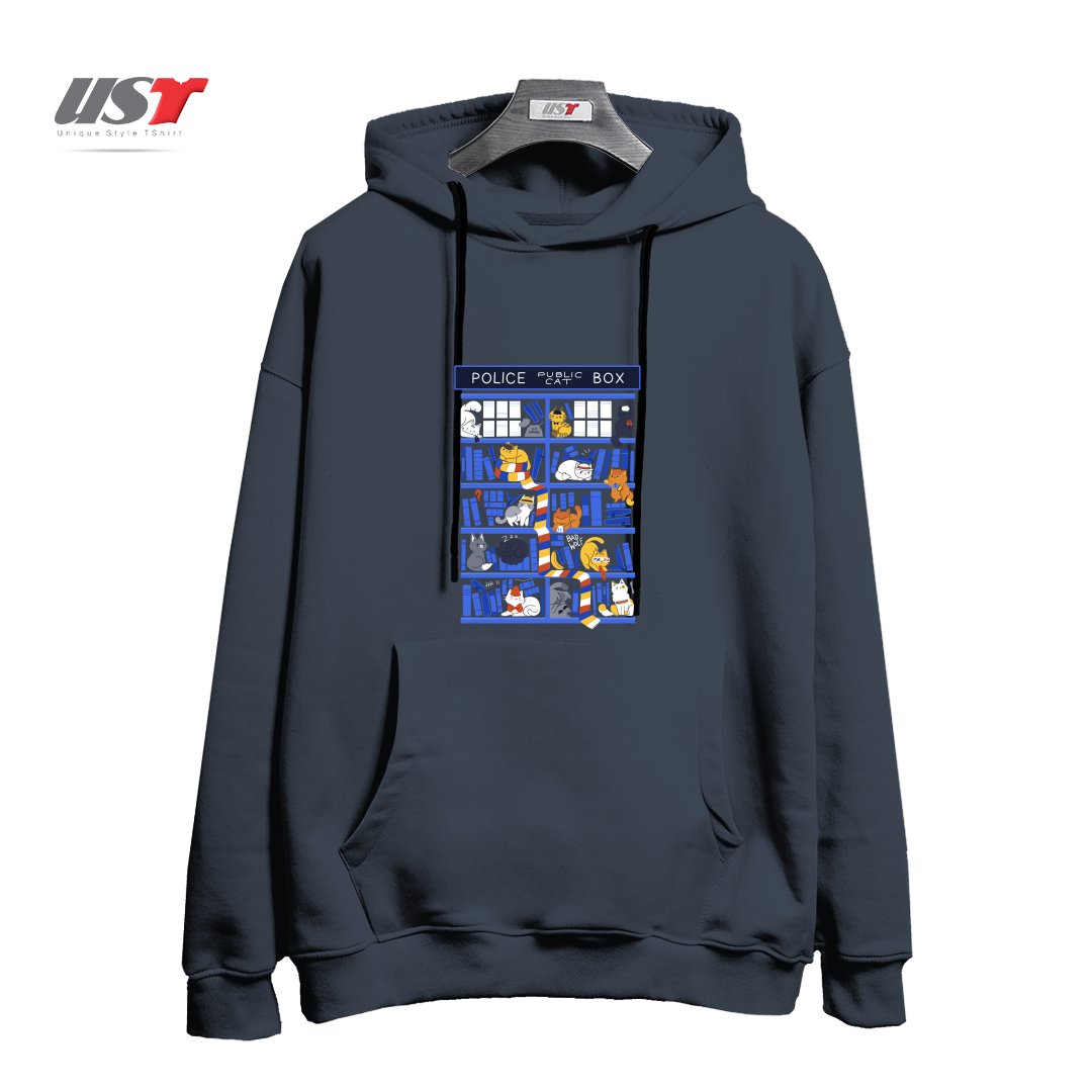 طرح LIBRARY BOX WHO هودی اورسایزرنگ دودی