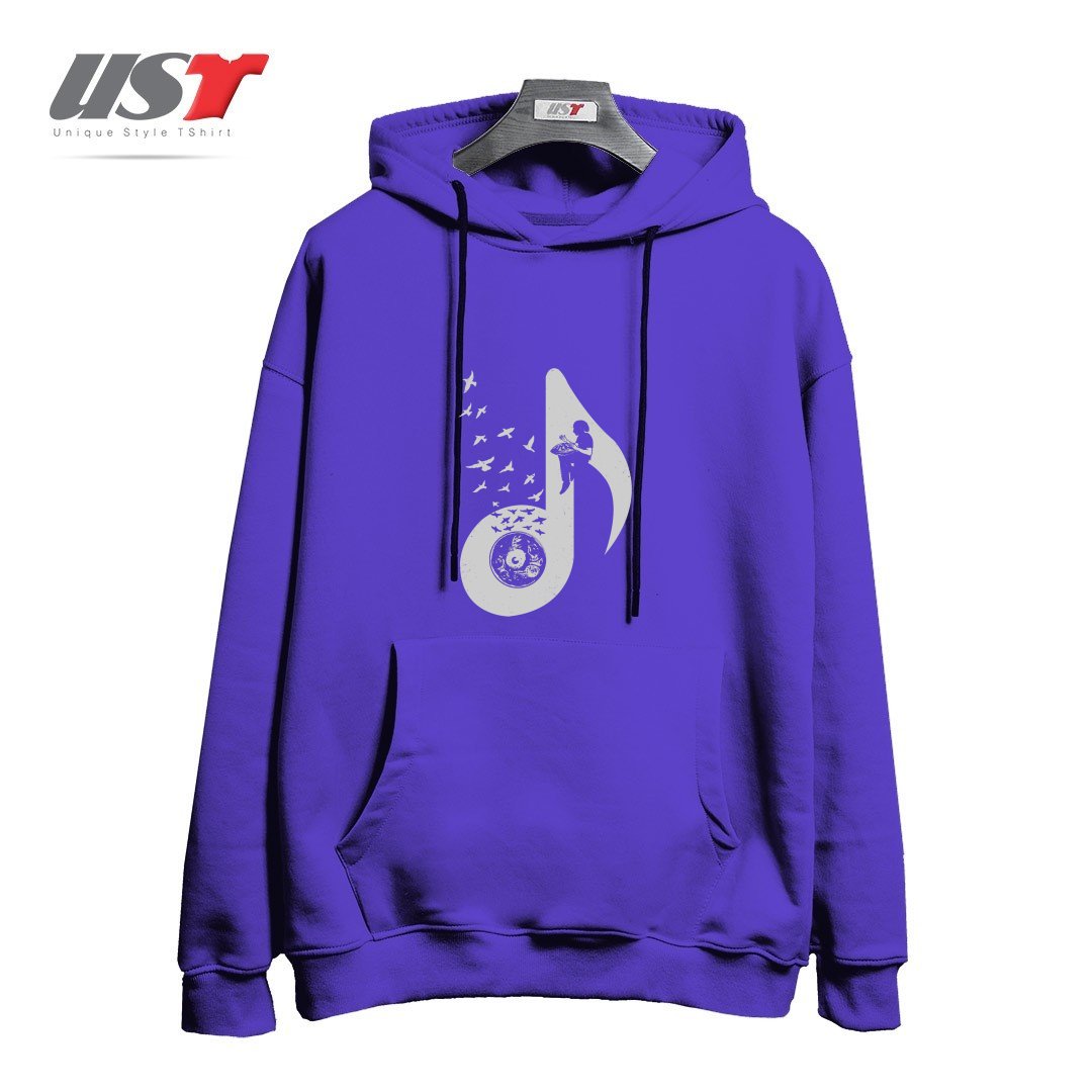 طرح MUSICAL - HANG DRUM هودی اورسایزرنگ بنفش