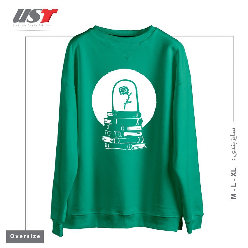 سوییشرت اورسایز طرح ROSE