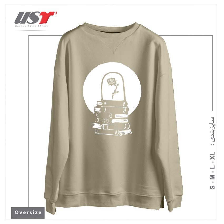 سوییشرت اورسایز طرح ROSE