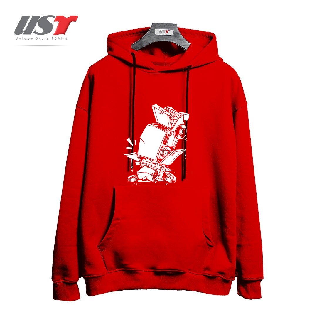 هودی اورسایز طرح AUTO DROP