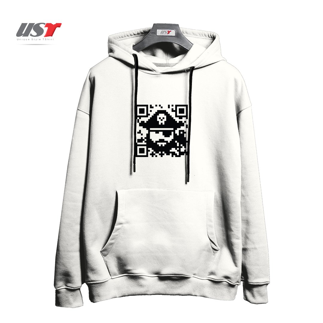 طرح ARRRGMENTED REALITY هودی اورسایزرنگ سفید