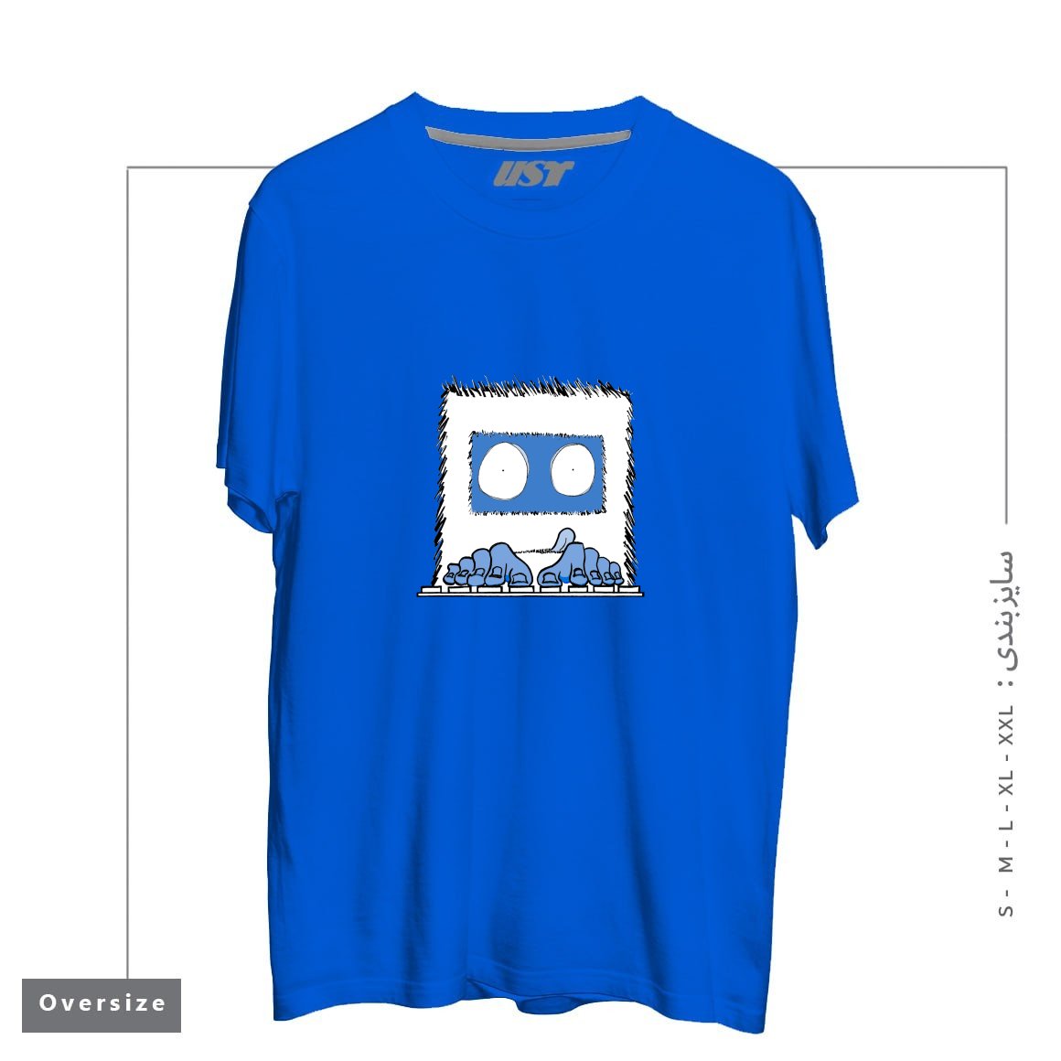 تیشرت اورسایز طرح CODE SQUATCH