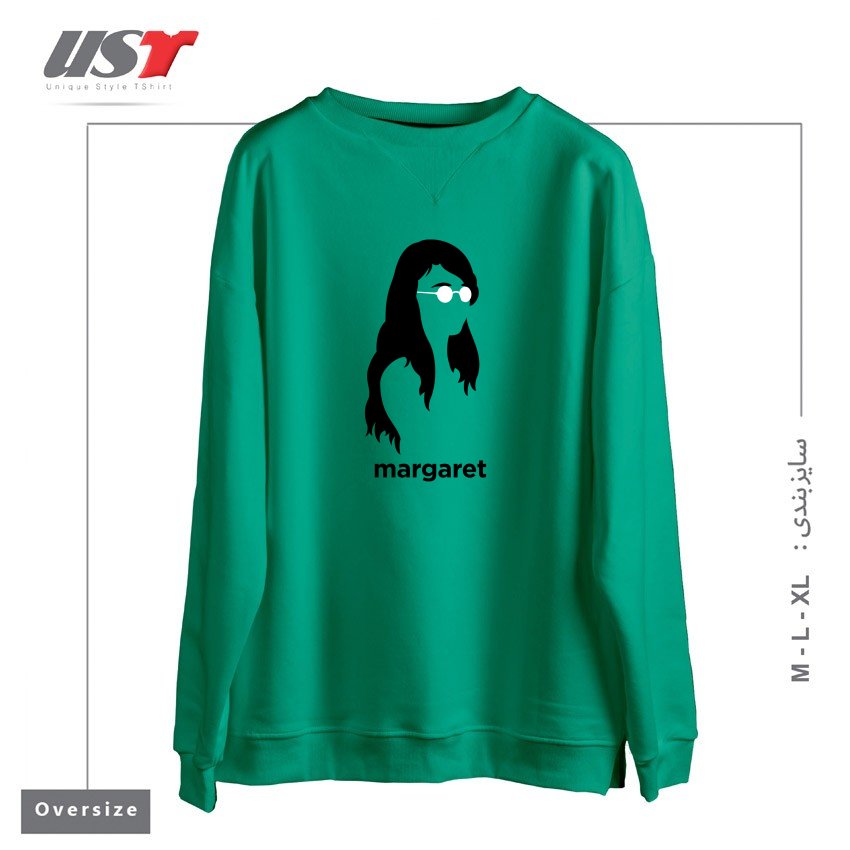 سوییشرت اورسایز طرح MARGARET HAMILTON (HIRSUTE HISTORY)