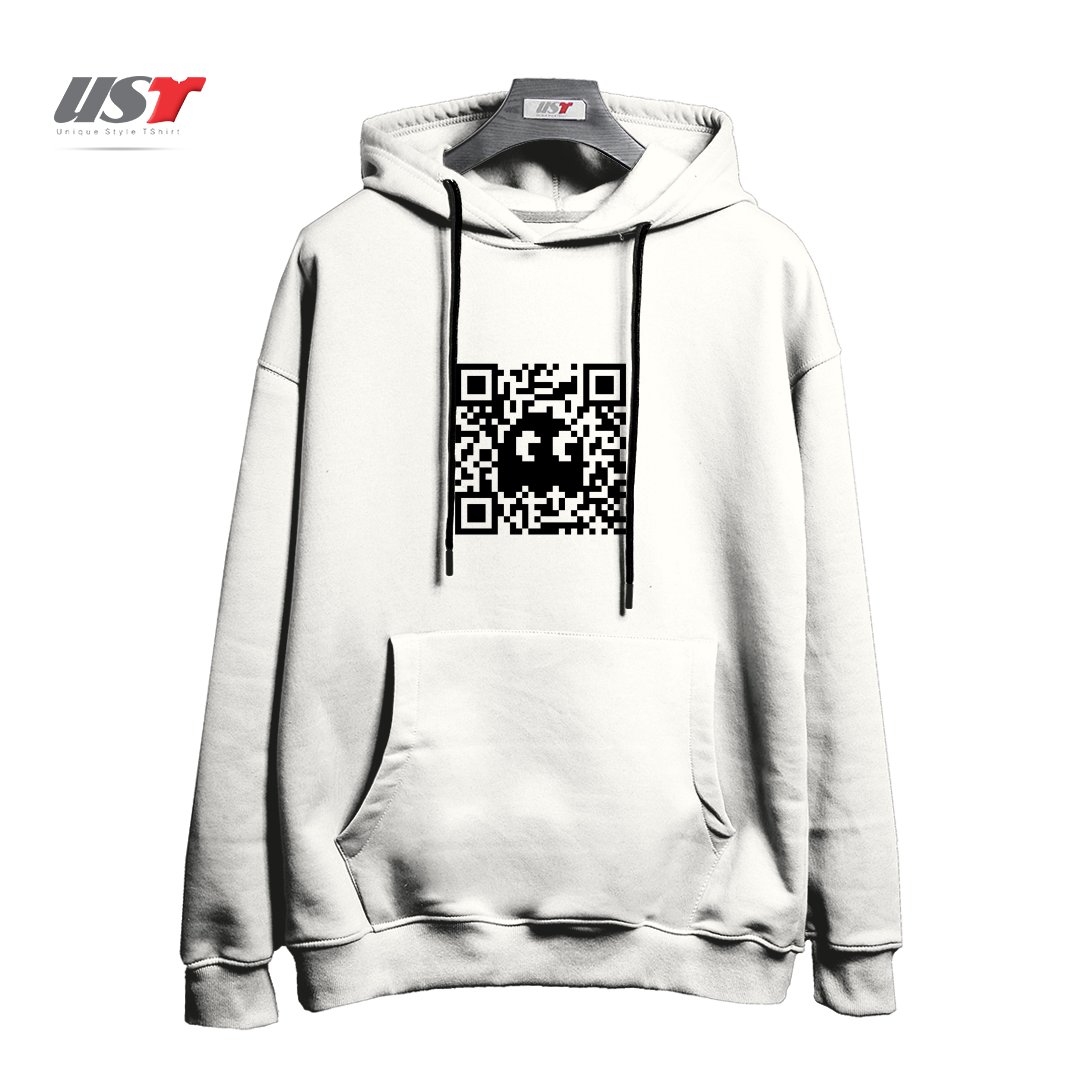 هودی اورسایز طرح QR GHOST