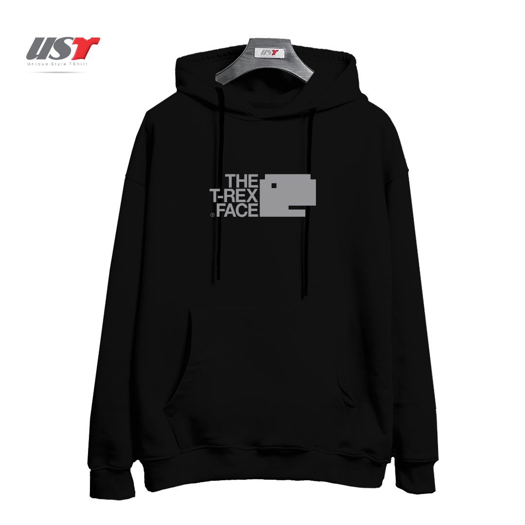 هودی اورسایز طرح THE T-REX FACE