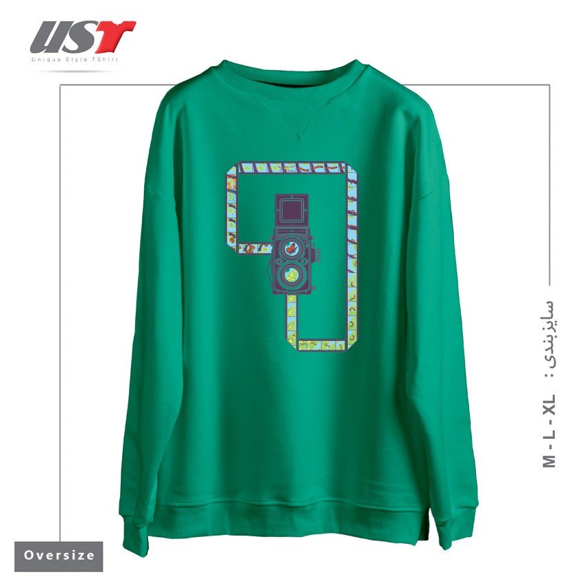 سوییشرت اورسایز طرح CAMERA1