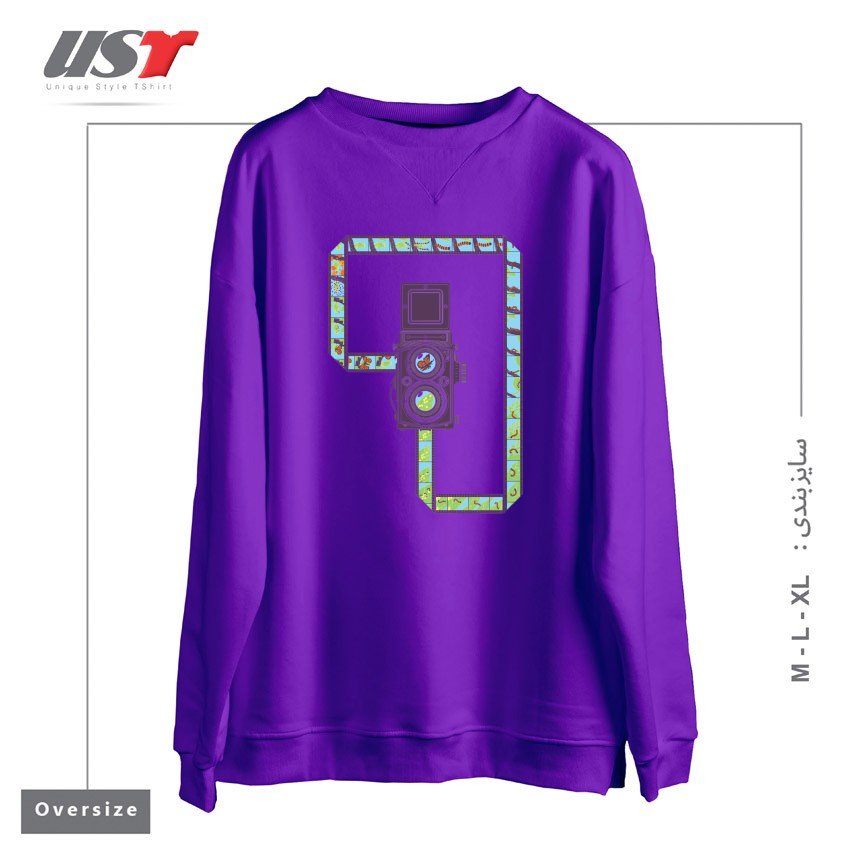 سوییشرت اورسایز طرح CAMERA1