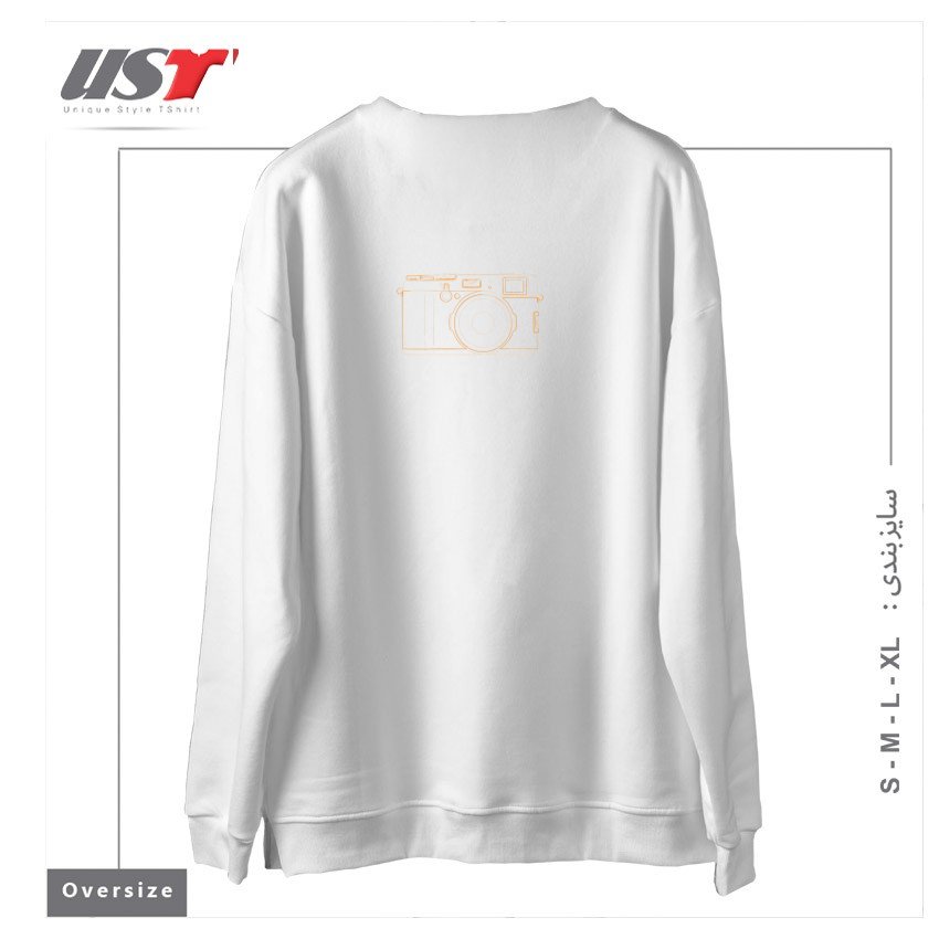 طرح FUJI X100 سوییشرت اورسایزرنگ سفید