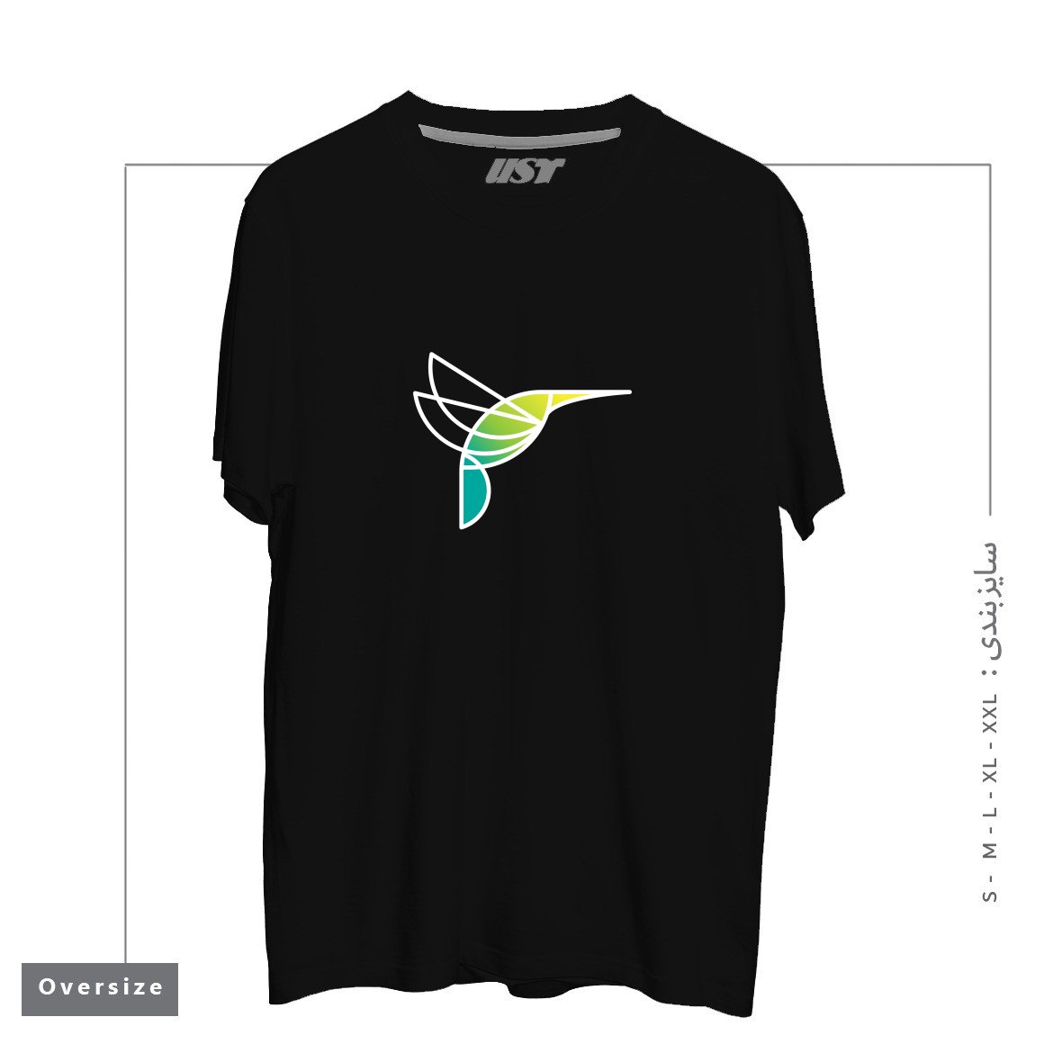 تیشرت اورسایز طرح HUMMINGBIRD