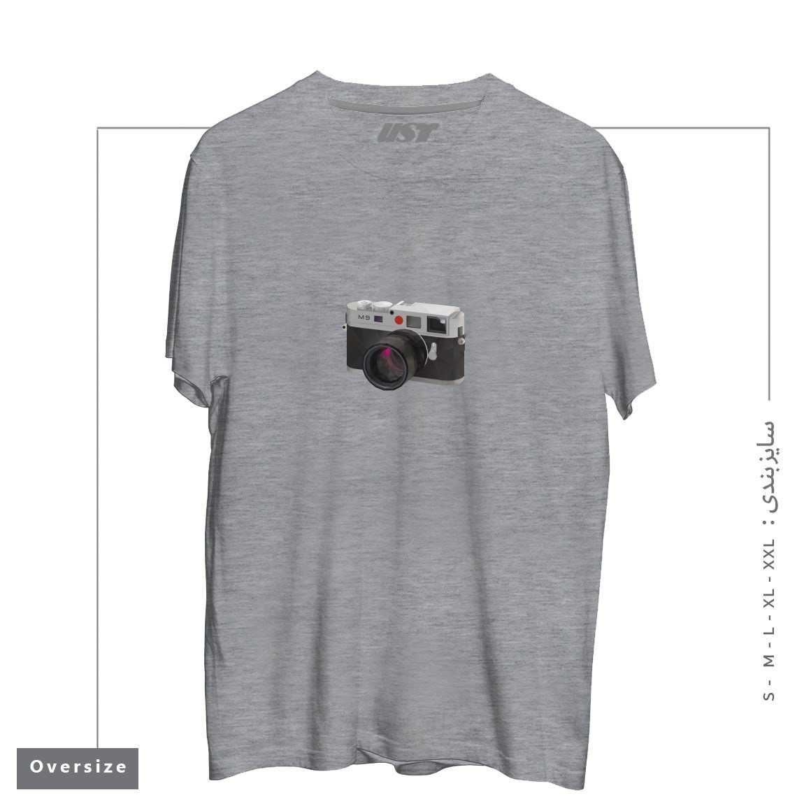 تیشرت اورسایز طرح LEICA M9 CAMERA POLYGON ART