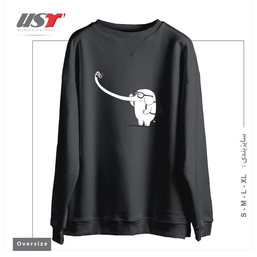 سوییشرت اورسایز طرح LONELY TRAVELLER