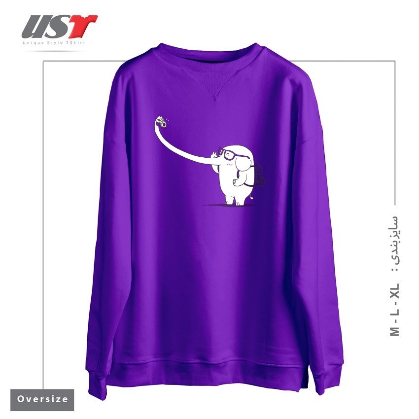 سوییشرت اورسایز طرح LONELY TRAVELLER