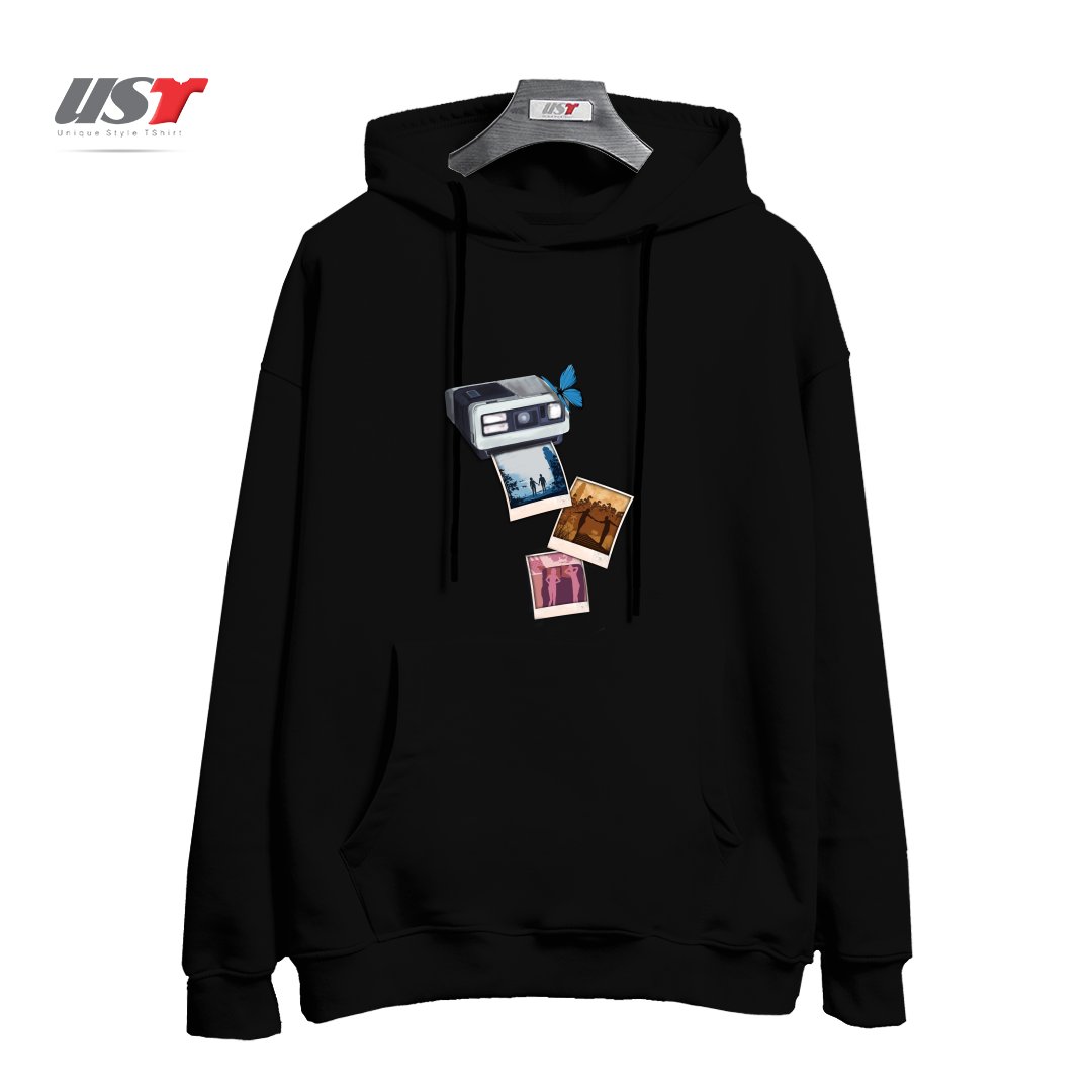 طرح MEMORIES هودی اورسایزرنگ مشکی