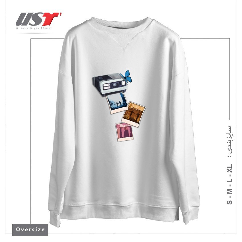 سوییشرت اورسایز طرح MEMORIES