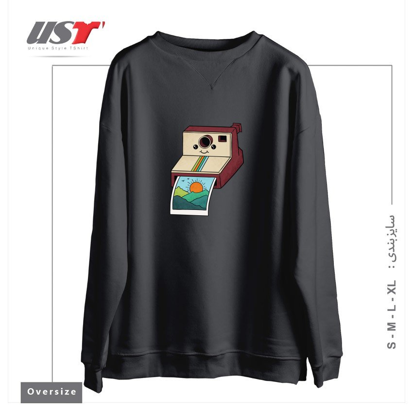 سوییشرت اورسایز طرح NATURE PHOTO