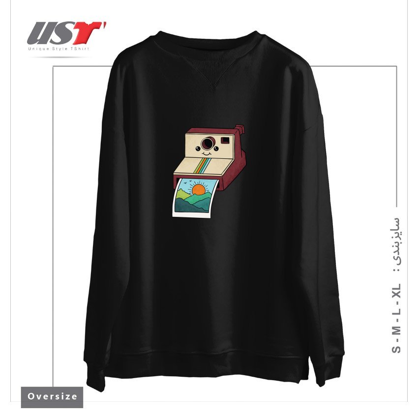 سوییشرت اورسایز طرح NATURE PHOTO