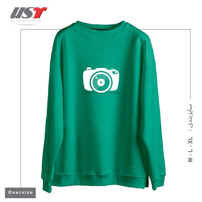 سوییشرت اورسایز طرح PHOTOGRAPHY