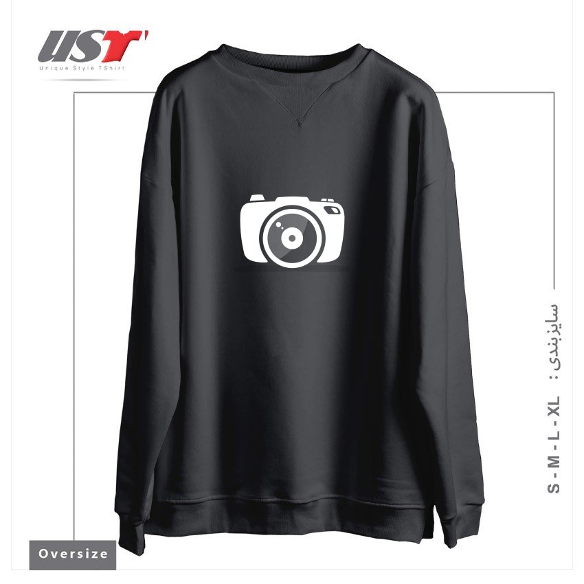 سوییشرت اورسایز طرح PHOTOGRAPHY