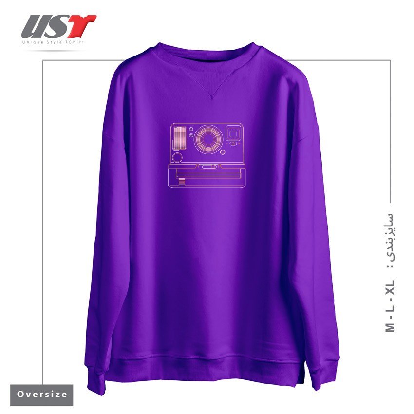 سوییشرت اورسایز طرح POLAROID ONESTEP2
