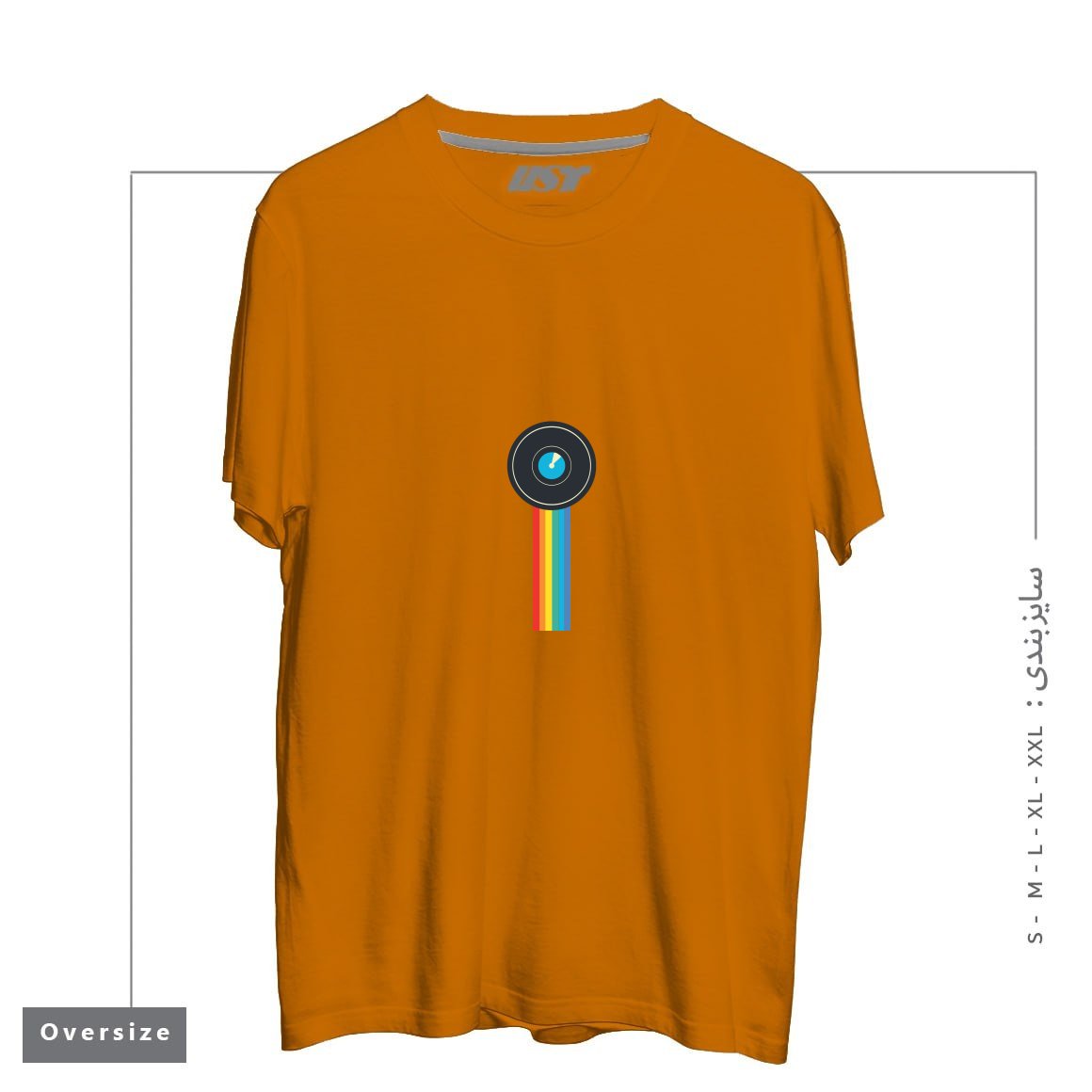 تیشرت اورسایز طرح POLAROID