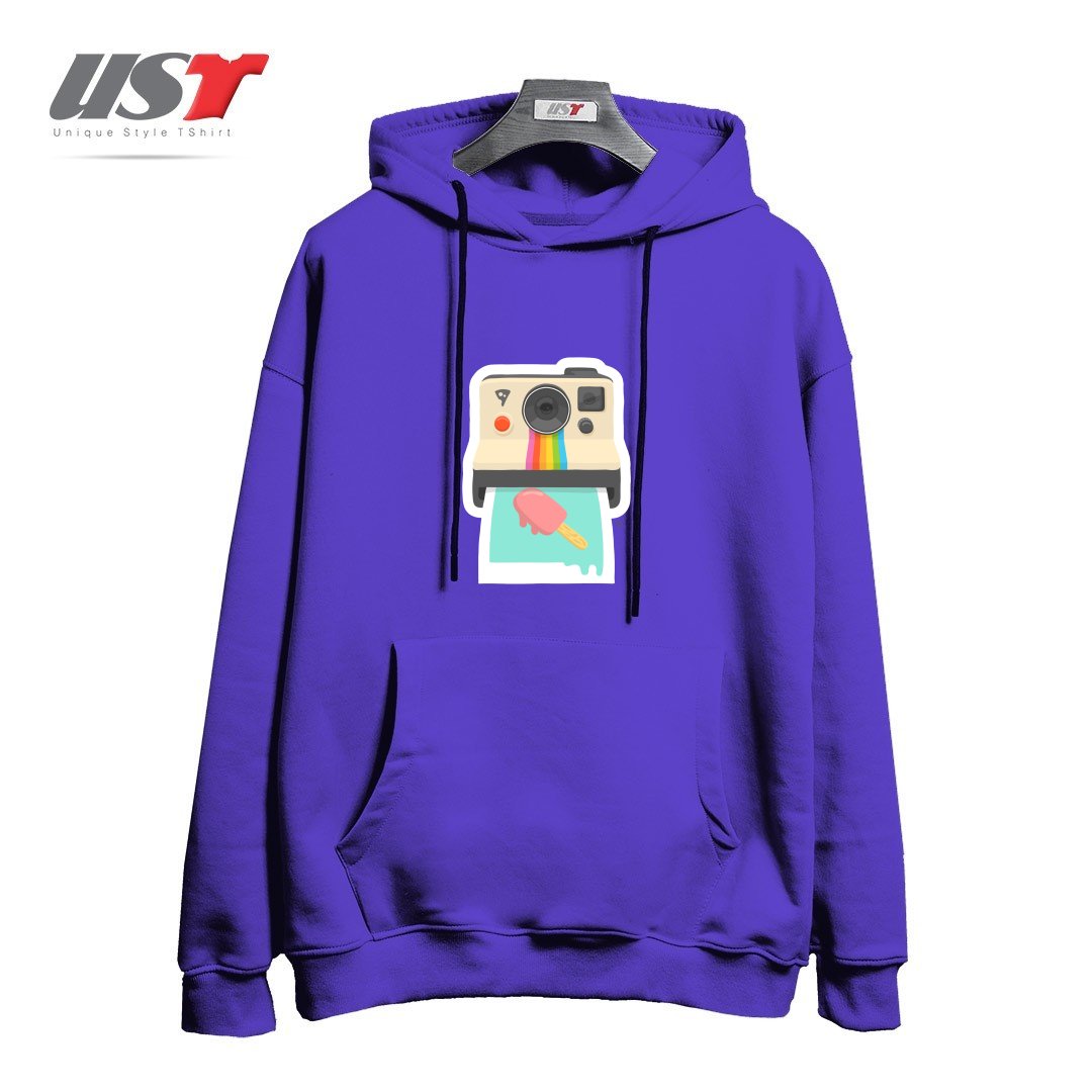 طرح SUMMER THINGS هودی اورسایزرنگ بنفش