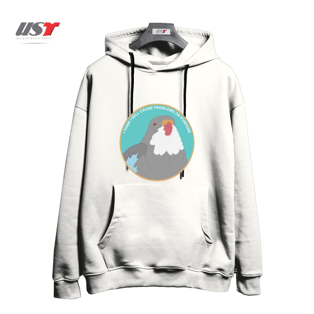 هودی اورسایز طرح I THINK I WILL CAUSE PROBLEMS ON PURPOSE