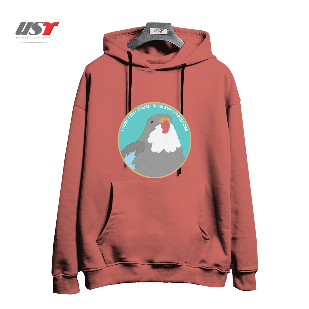 هودی اورسایز طرح I THINK I WILL CAUSE PROBLEMS ON PURPOSE