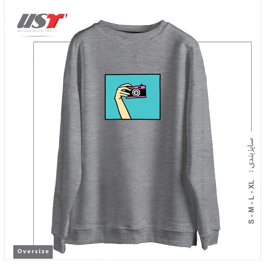 سوییشرت اورسایز طرح TAKE A PICTURE