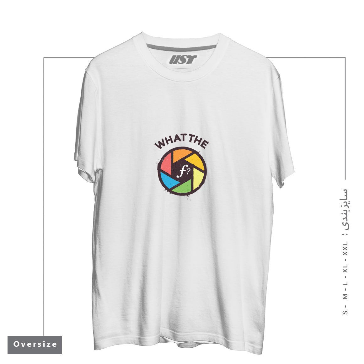 تیشرت اورسایز طرح WTF - WHAT THE F